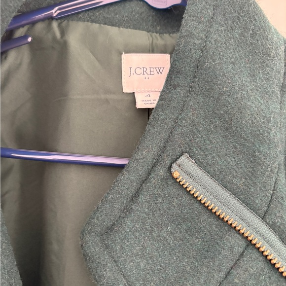 J.Crew Emerald Green City Coat - Picture 2 of 6